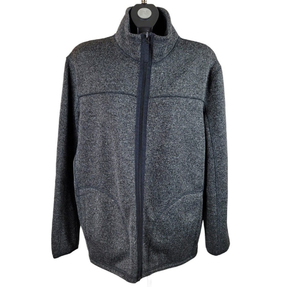 JOE FRESH Grey Zip Up Sweater Size L